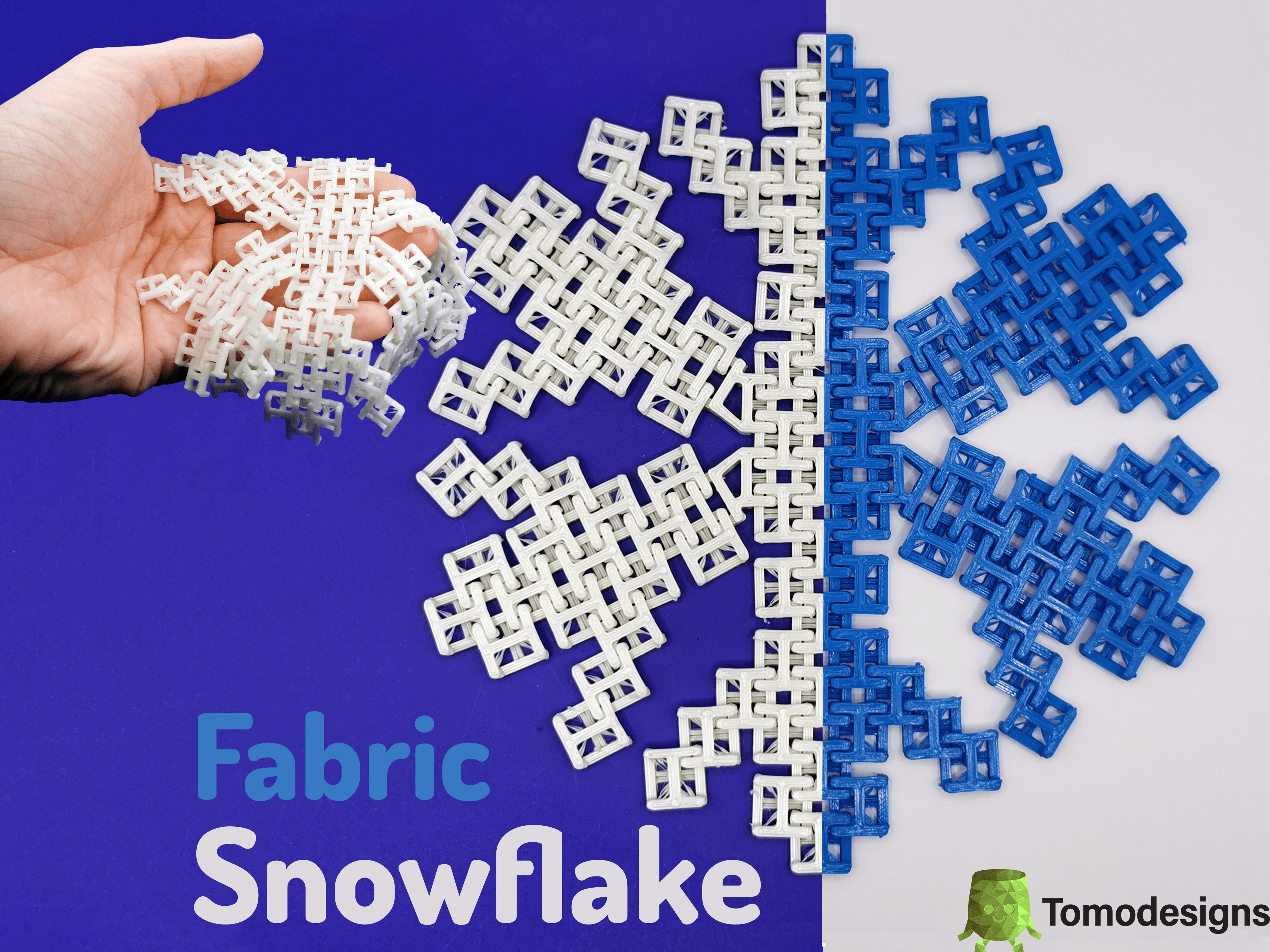 Fabric Snowflake 3d model