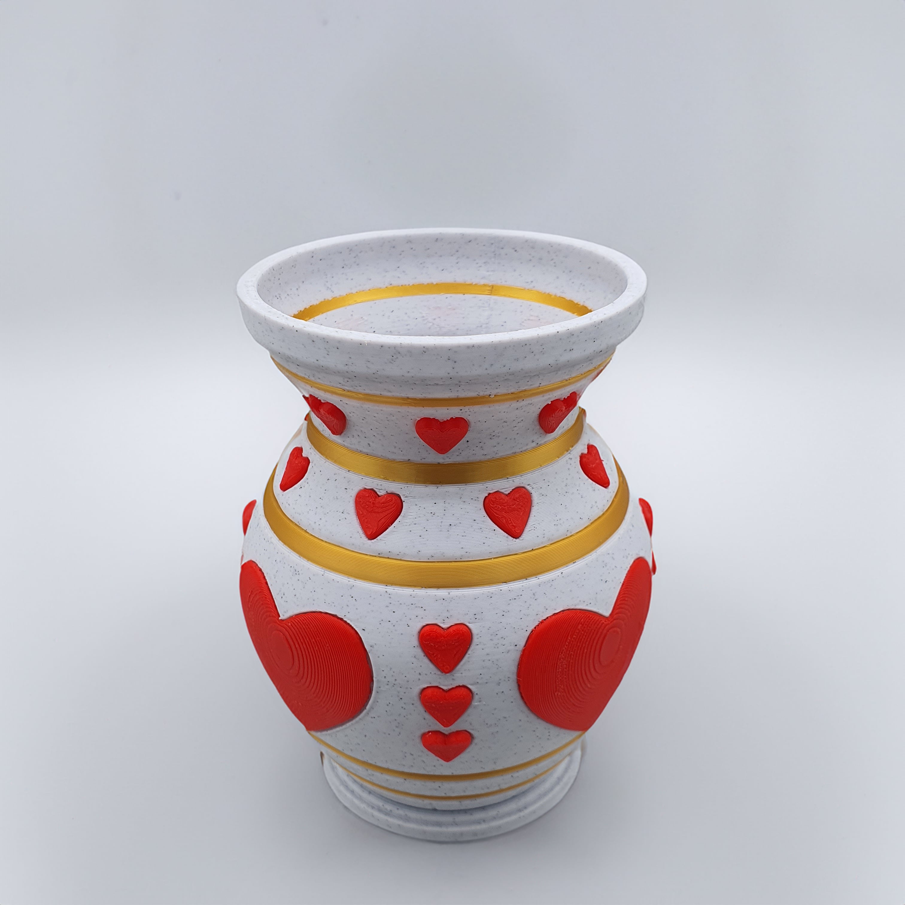 HEART VASE VALENTINES BLOOMING LOVE 3d model