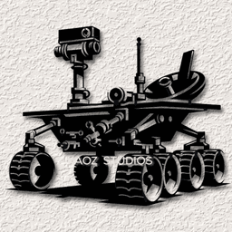 mars rover wall art space craft wall decor planet exploration decoration spacex 3d model