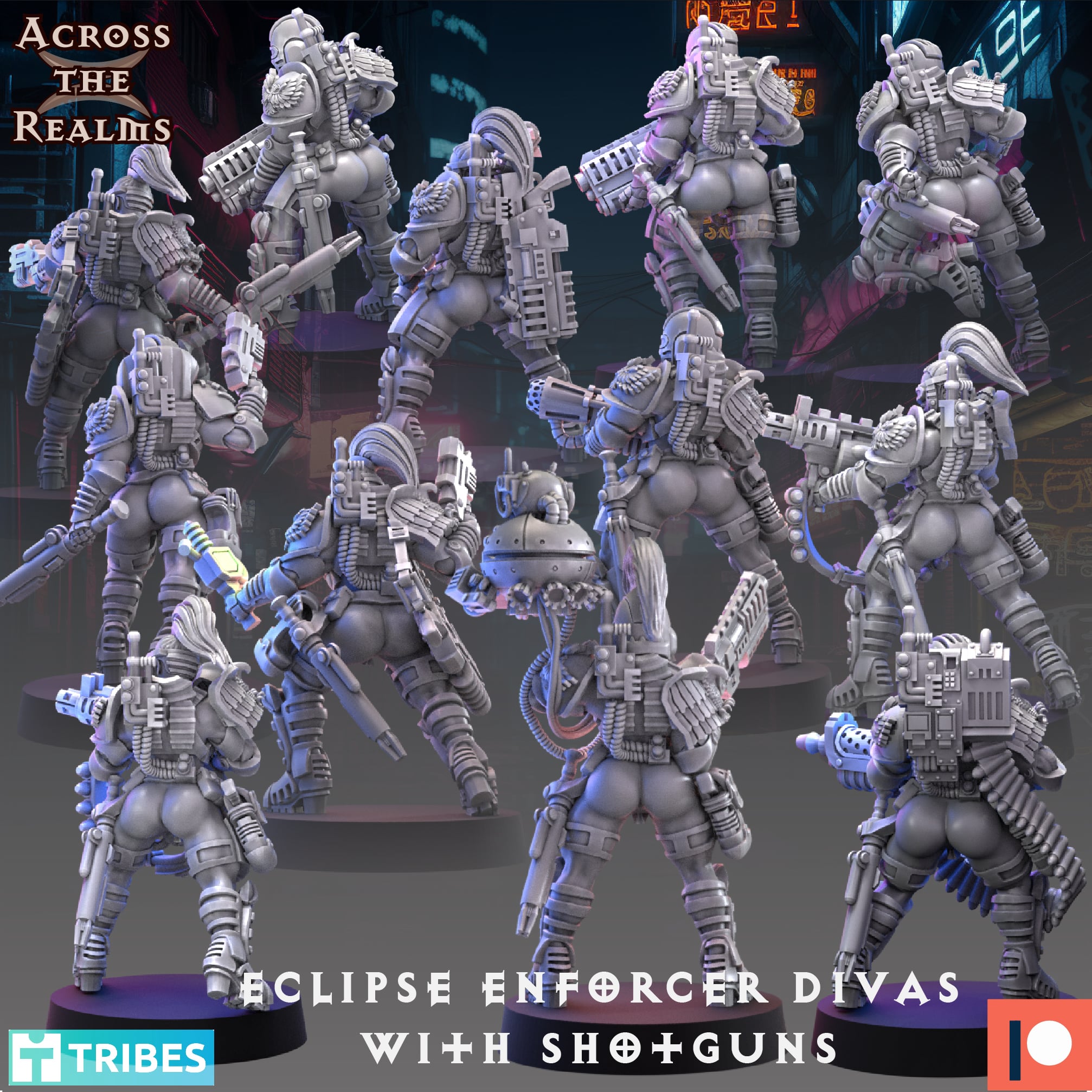 Eclipse Enforcer Divas with Shotguns 3d model
