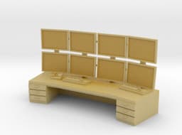 HO Scale Control Center Workstation 3d model