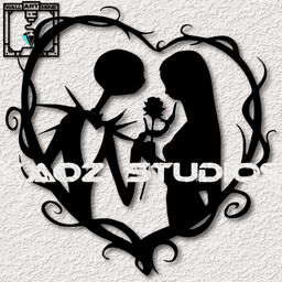 jack and sally wall art the nightmare before christmas wall decor 3d model