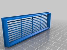 Air vent 4mm door thickness 3d model