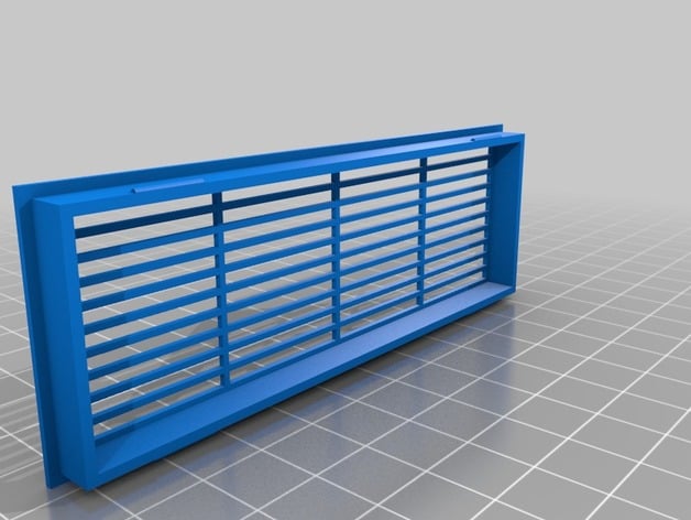 Air vent 4mm door thickness 3d model