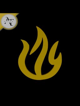 Simple Flame Symbol - 2D Art 3d model