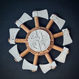 Viking Beared Axe Fidget Spinners 3d model