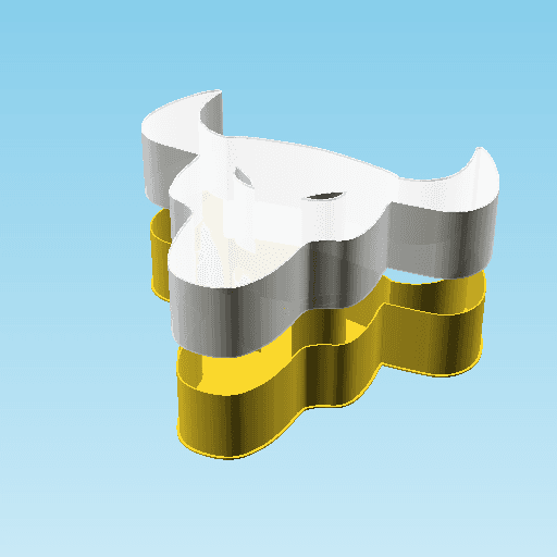 Bull head, nestable box (v1) 3d model