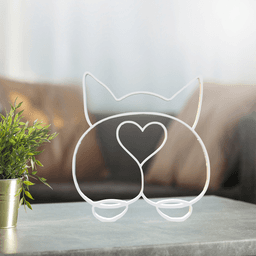 Dog Line Art, Modern, Minimalist 3d model