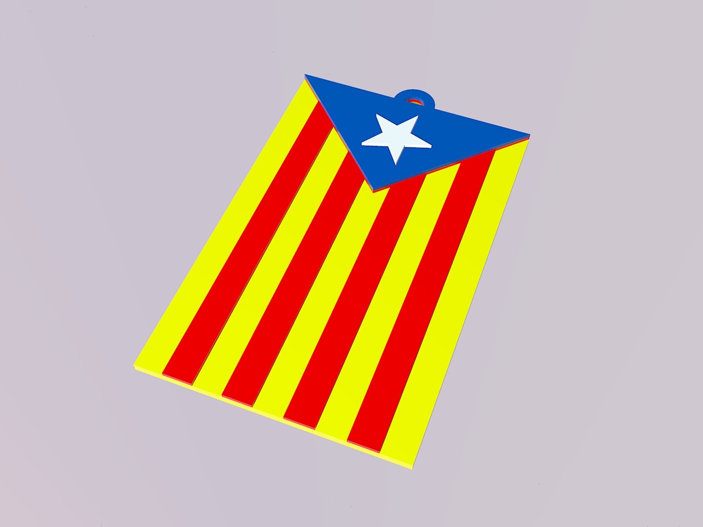 Estelada Keychain 3d model