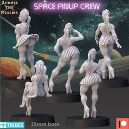Space Pinup Crew 3d model