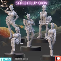 Space Pinup Crew 3d model