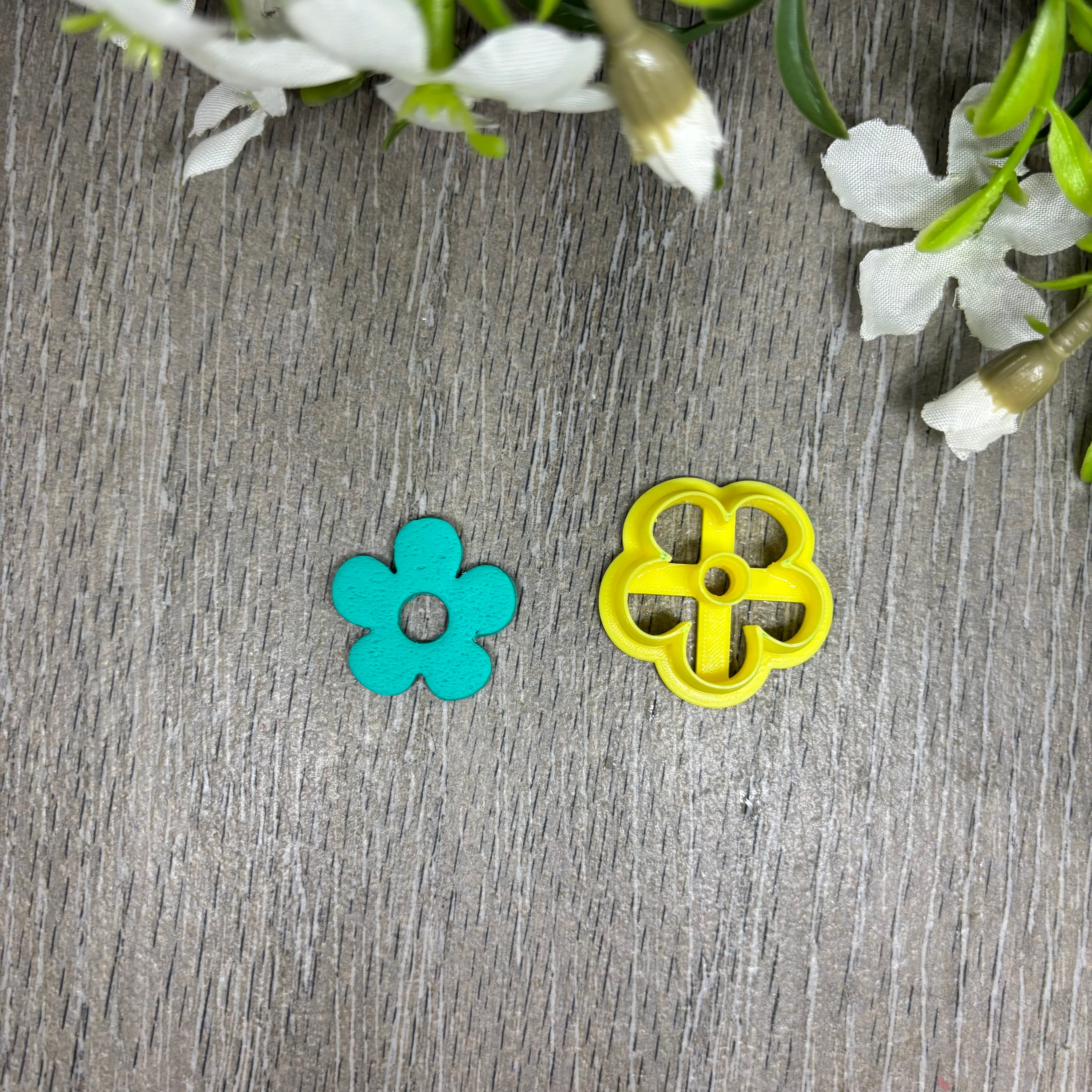 Flower shaped clay cutter 3d model