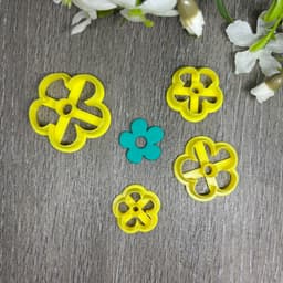 Flower shaped clay cutter 3d model