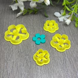 Flower shaped clay cutter 3d model