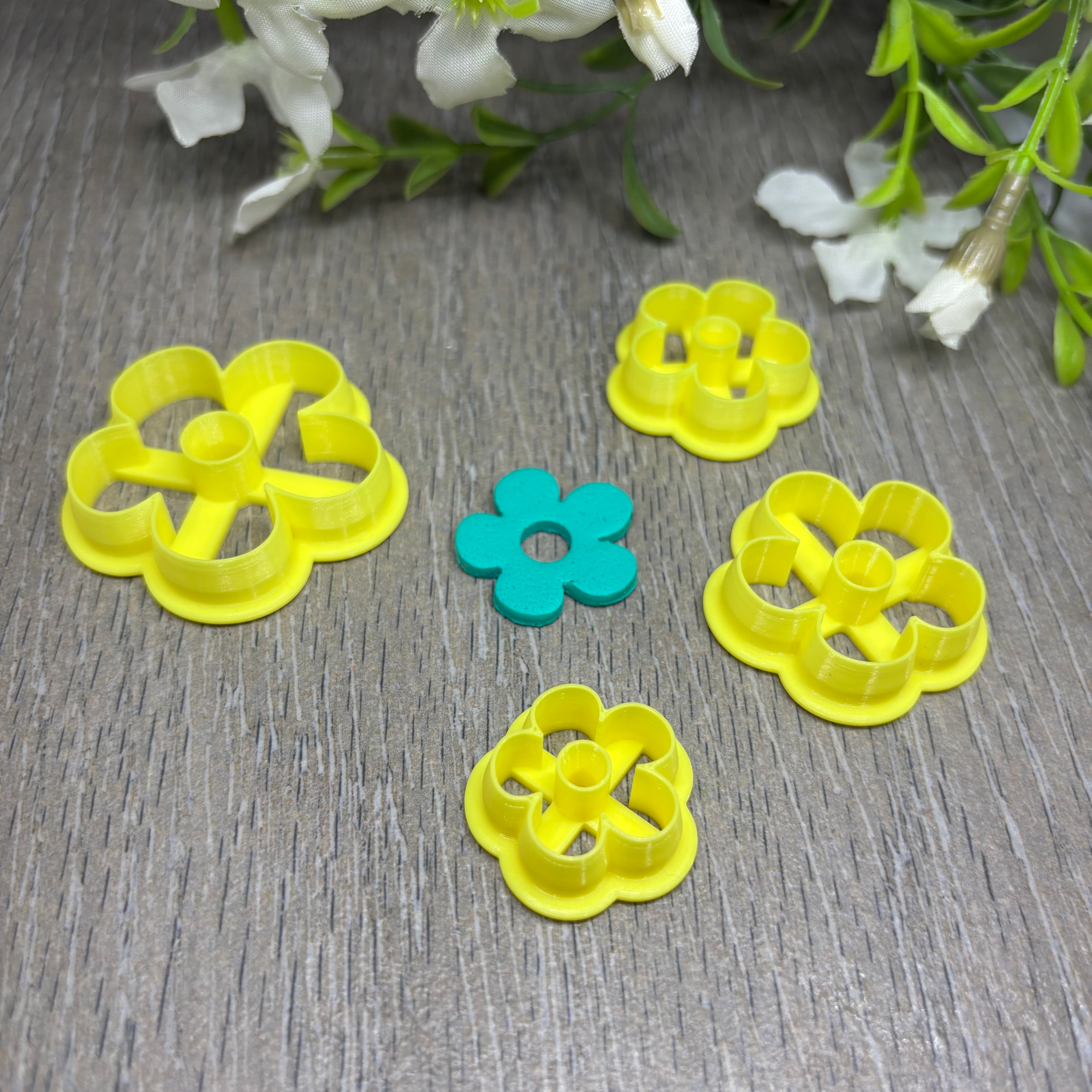 Flower shaped clay cutter 3d model
