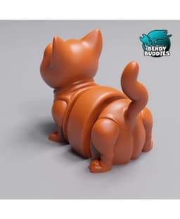 Catsio / Cat Articulated / Print-in-Place Creature / Cute Feline Beast / Kitten Monster / Fantasy Wo 3d model