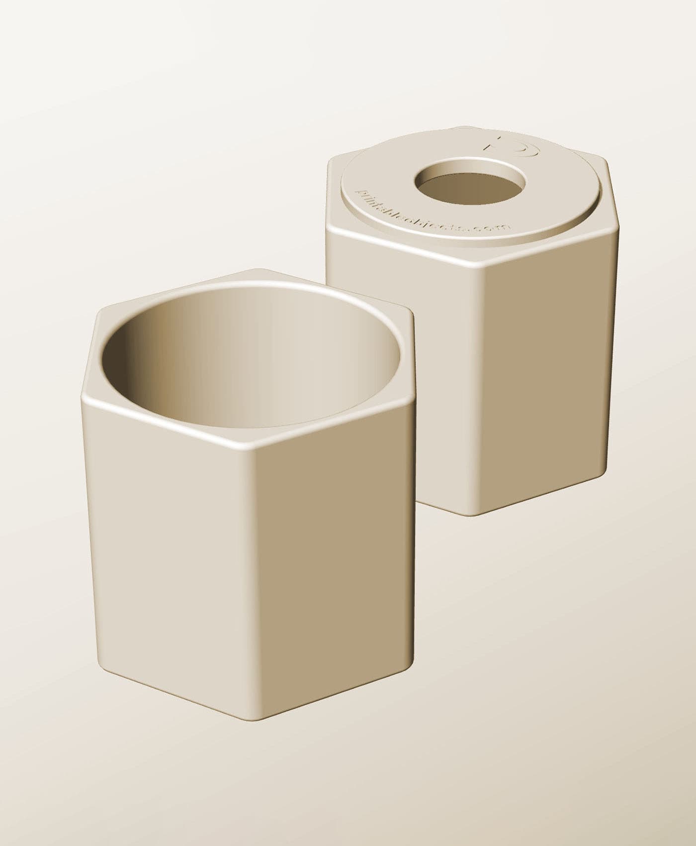 CH96-105-P Pierced container modular stackable module bin box 3d model