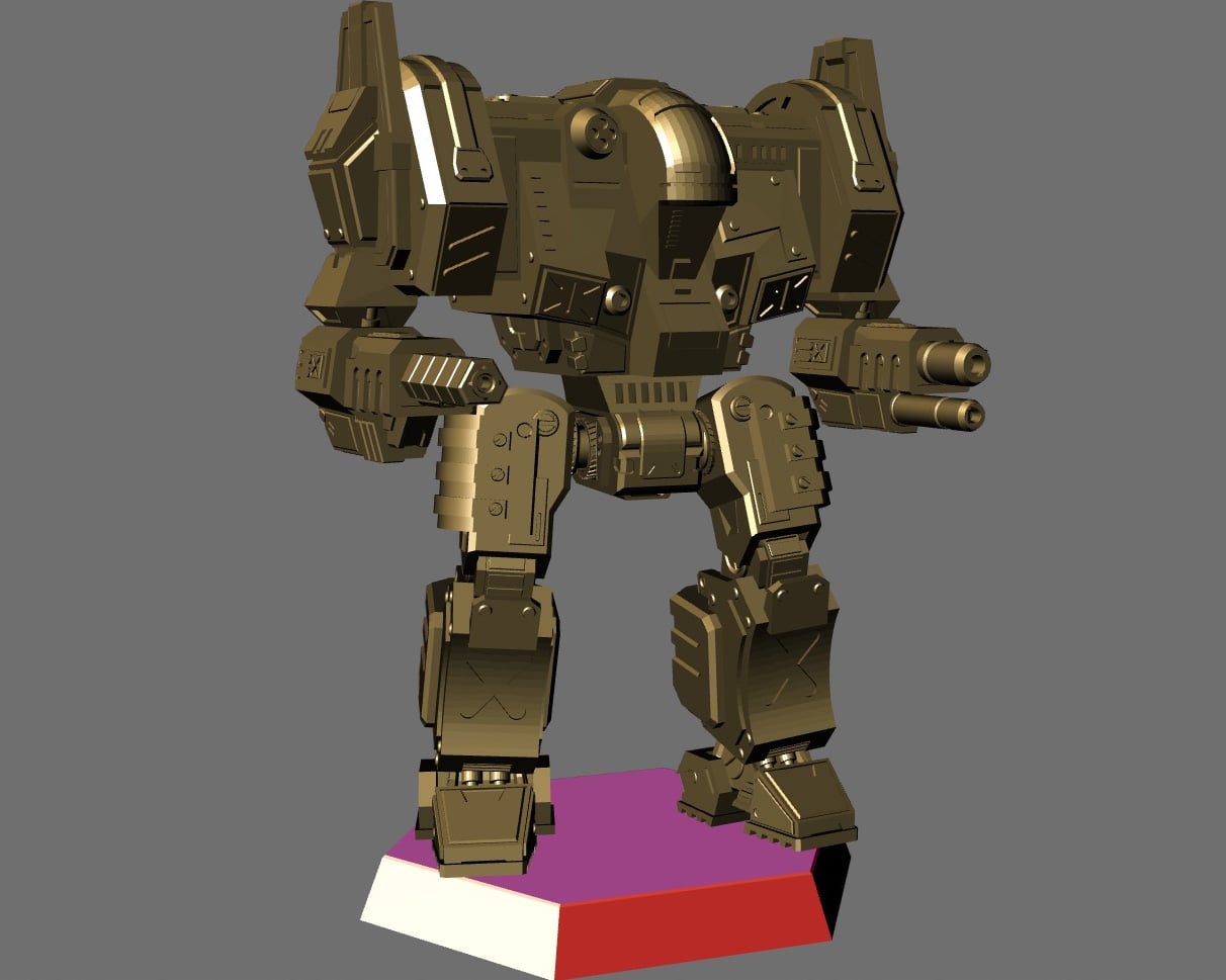 MW4 Templar Battletech Miniature 3d model