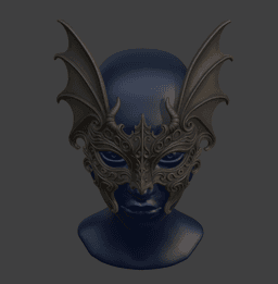 Elegant Carnival Imp Mask 3d model