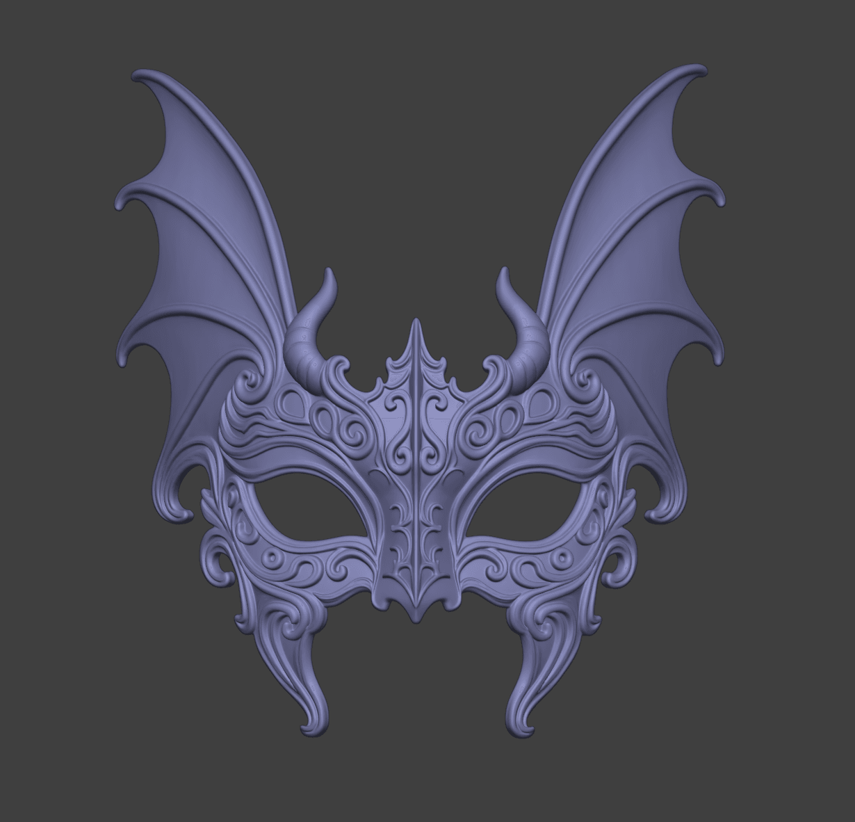 Elegant Carnival Imp Mask 3d model