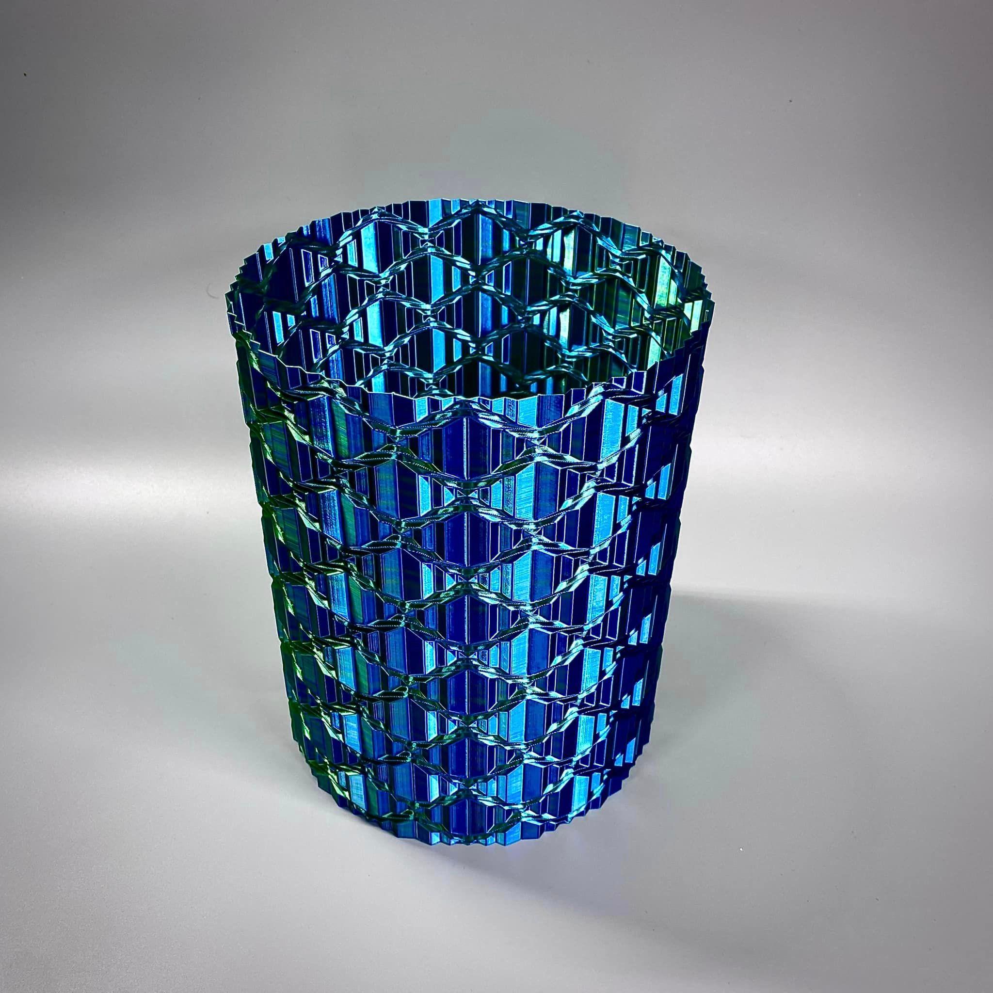 Mosaic Tie Ripple Vase  3d model