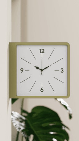 MASU - Square Double Side Wall Clock - Dulton style 3d model