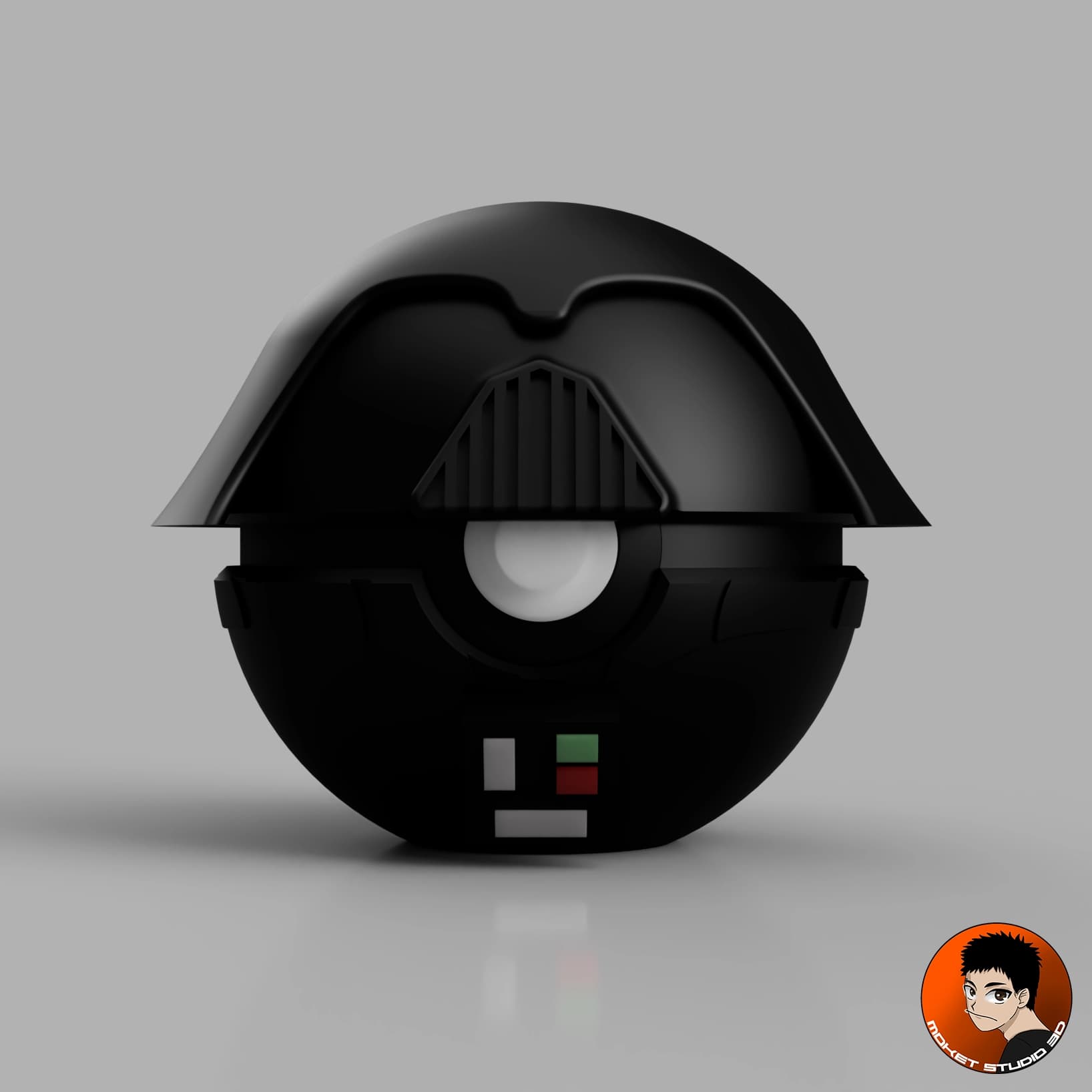 Darth Vader Pokeball 3d model