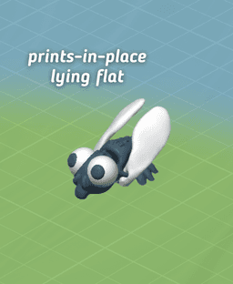 Flappy Fly - Articulated Mini Fidget Fly - Ludo 3D Printed Flexy Fly Insect Fidget Toy 3d model