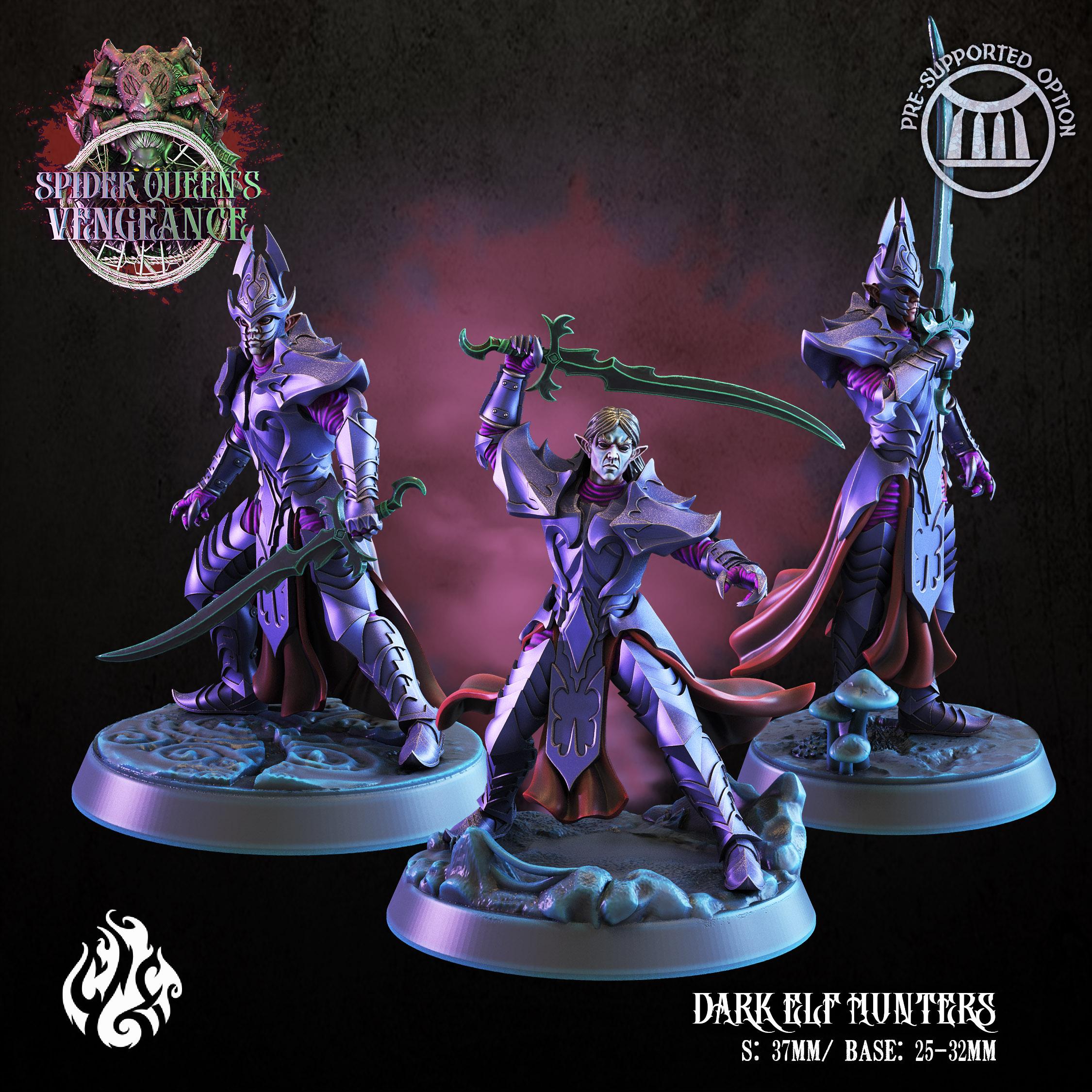Dark elf Hunters 3d model