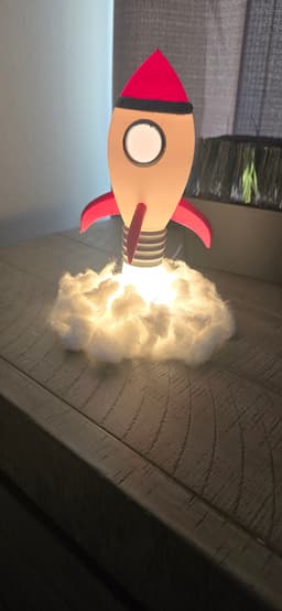 Rocket Lamp – Premium STEP File 3d model