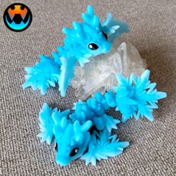 Tiny Winter Dragon & Wyvern 3d model