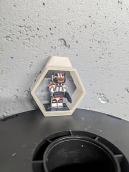 Hex Lego Shelf Display - Starter Pack 3d model