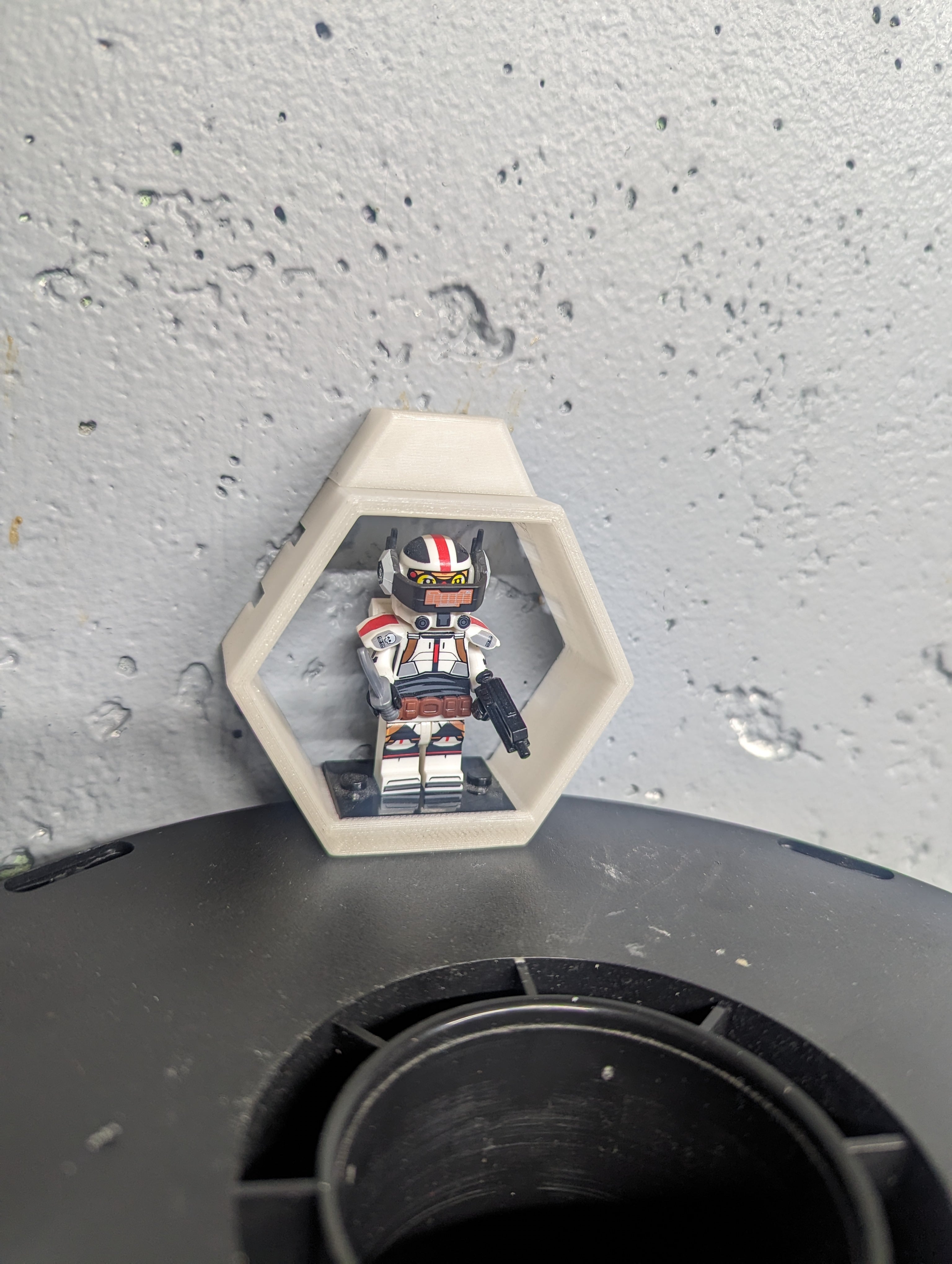 Hex Lego Shelf Display - Starter Pack 3d model