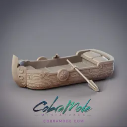 Row Boat Scatter Terrain (Pre-supported) 3d model