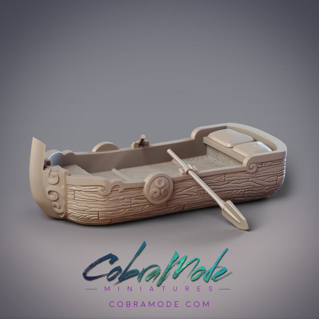 Row Boat Scatter Terrain (Pre-supported) 3d model