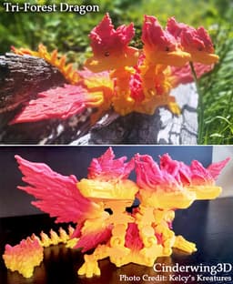 Tri-Forest Dragon 3d model