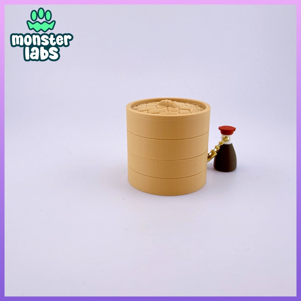 EXCLUSIVE: Dumpling Fidget Clicker Keychain 3d model