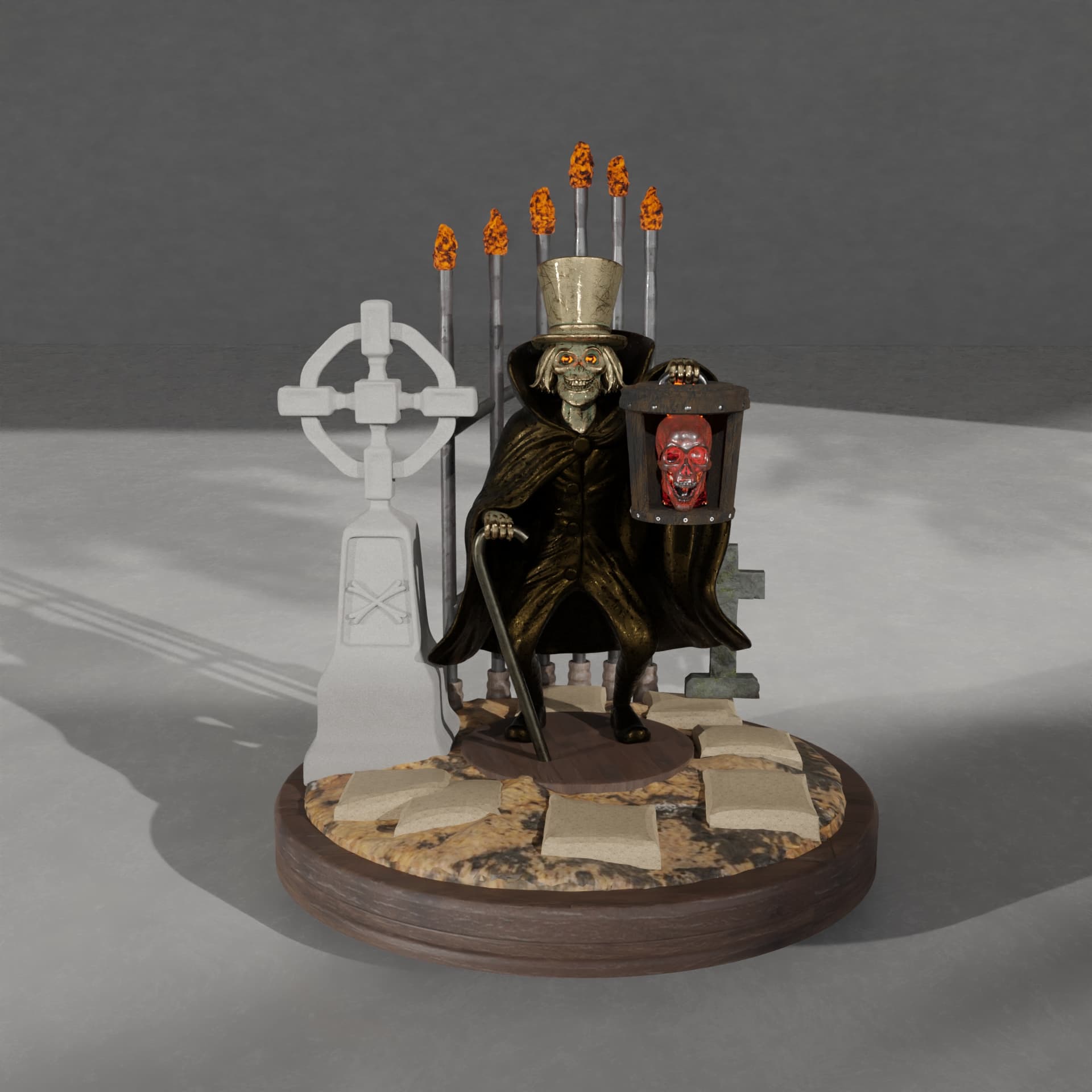 Hatbox Ghost Display 3d model