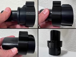 Tesla J1772 Charger Adapter Lock - Universal (S 3 X Y w/ flange!) 3d model