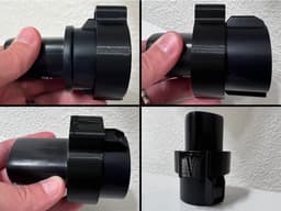Tesla J1772 Charger Adapter Lock - Universal (S 3 X Y w/ flange!) 3d model