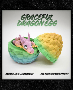 Graceful Dragon Egg 3d model