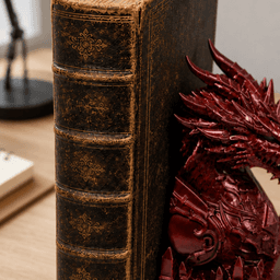 DRAGON BOOK STAND - MAJESTATIC DRAGON / MODERN HOMEDECOR / GOTHIC / DRAGON DECOR / BOOKEND HOLDER 3d model