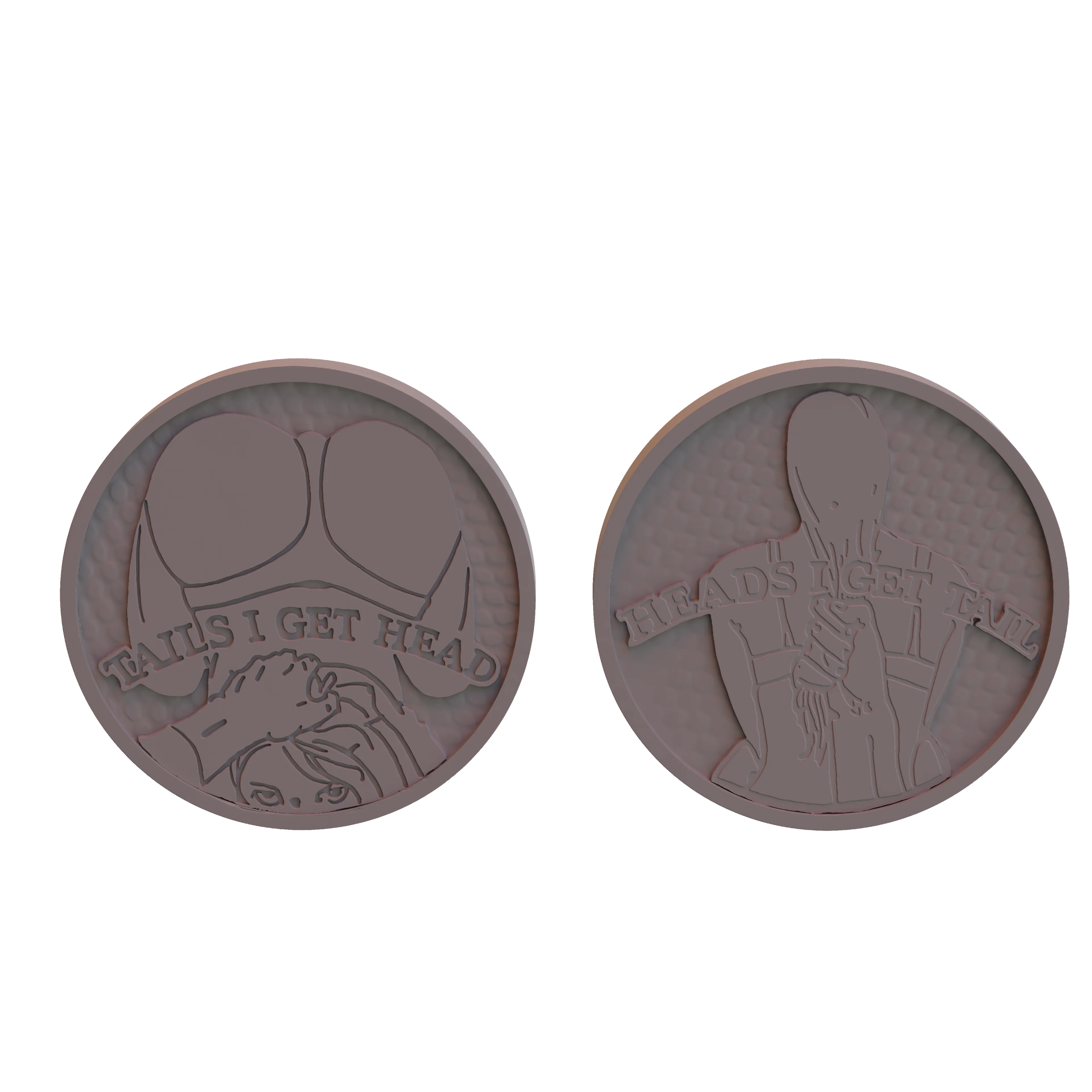 Heads Tails Coin 3d model