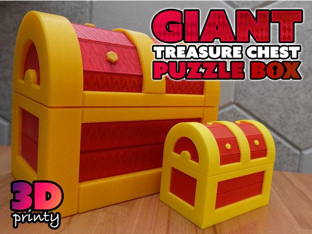 Giant Treasure Chest Puzzle Box 3d model