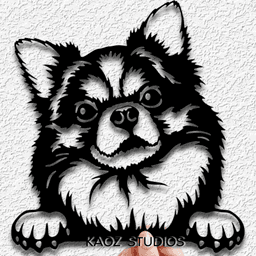 long haired chihuahua-2.stl 3d model