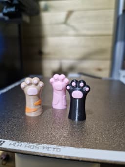 Cat Paw Pencil Toppers 3d model
