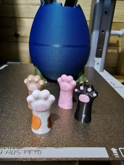 Cat Paw Pencil Toppers 3d model