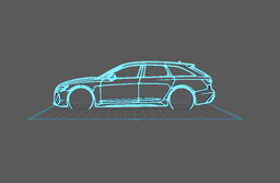 Audi - RS6 Wall Art 3d model