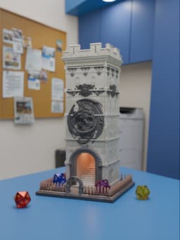 Dragon Square Dice Tower 3d model