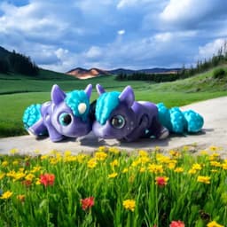 Rebel Plush Buddies Pony and Unicorn Articulated Flexi 3d model
